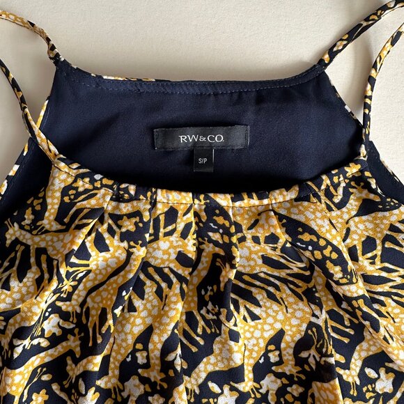 RW&Co High Neck Sleeveless Satin Blouse - Picture 2 of 2